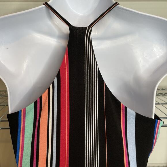 Candies‎ Women's Striped Halter Hi Low Maxi Dress Size S Summer Party Y2K Vibes - Picture 13 of 13